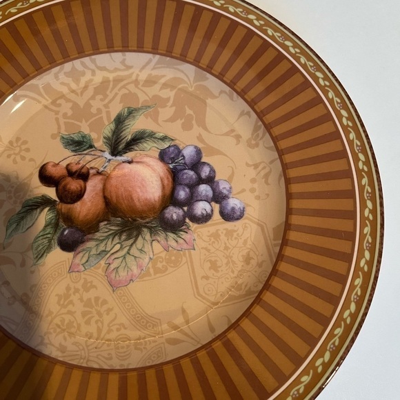 Fitz and Floyd Classic ChoicesTuscany Intaglia Salad/ Dessert Plates. Set of 4 - Picture 4 of 8